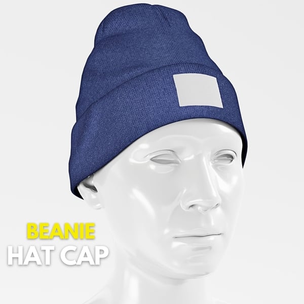 Beanie Hat Cap Winter - Blue | WOLVES STUDIO