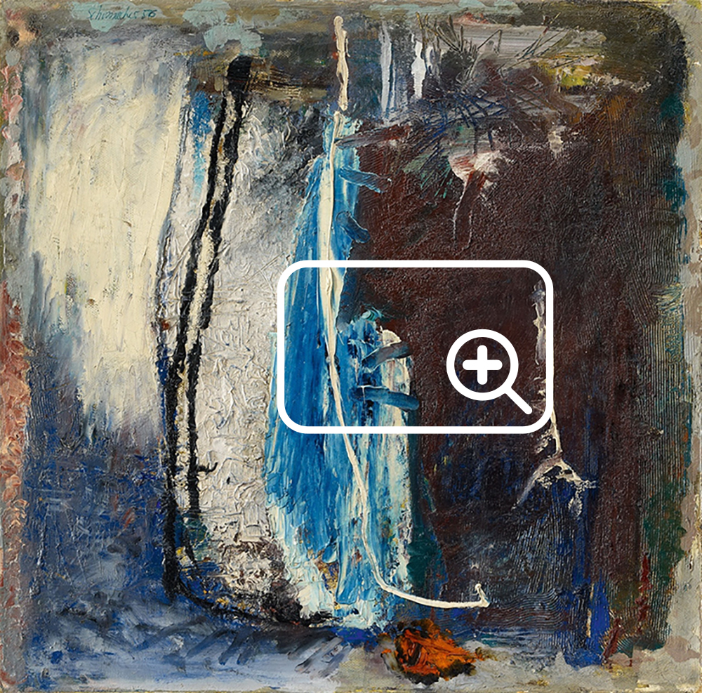 103 digital images of Emil Schumacher paintings, people landscape still