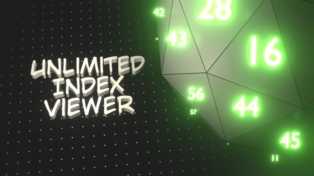 Unlimited Index Viewer for Blender Geometric Nodes
