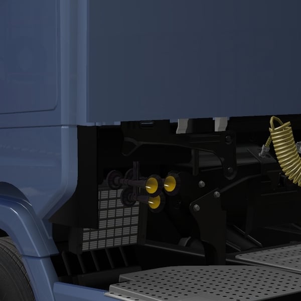 *[bwall tuning part] Scania NG back cab horn decor slots by WC007 D3SIGN