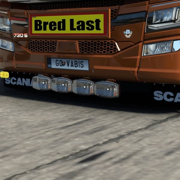 ´[front mudflpas tuning part] Scania NG front mudflaps with high beams by WC007 D3SIGN