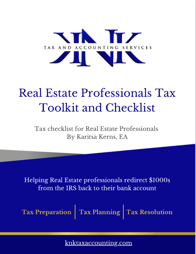 Real Estate Professionals Tax Toolkit and Checklist