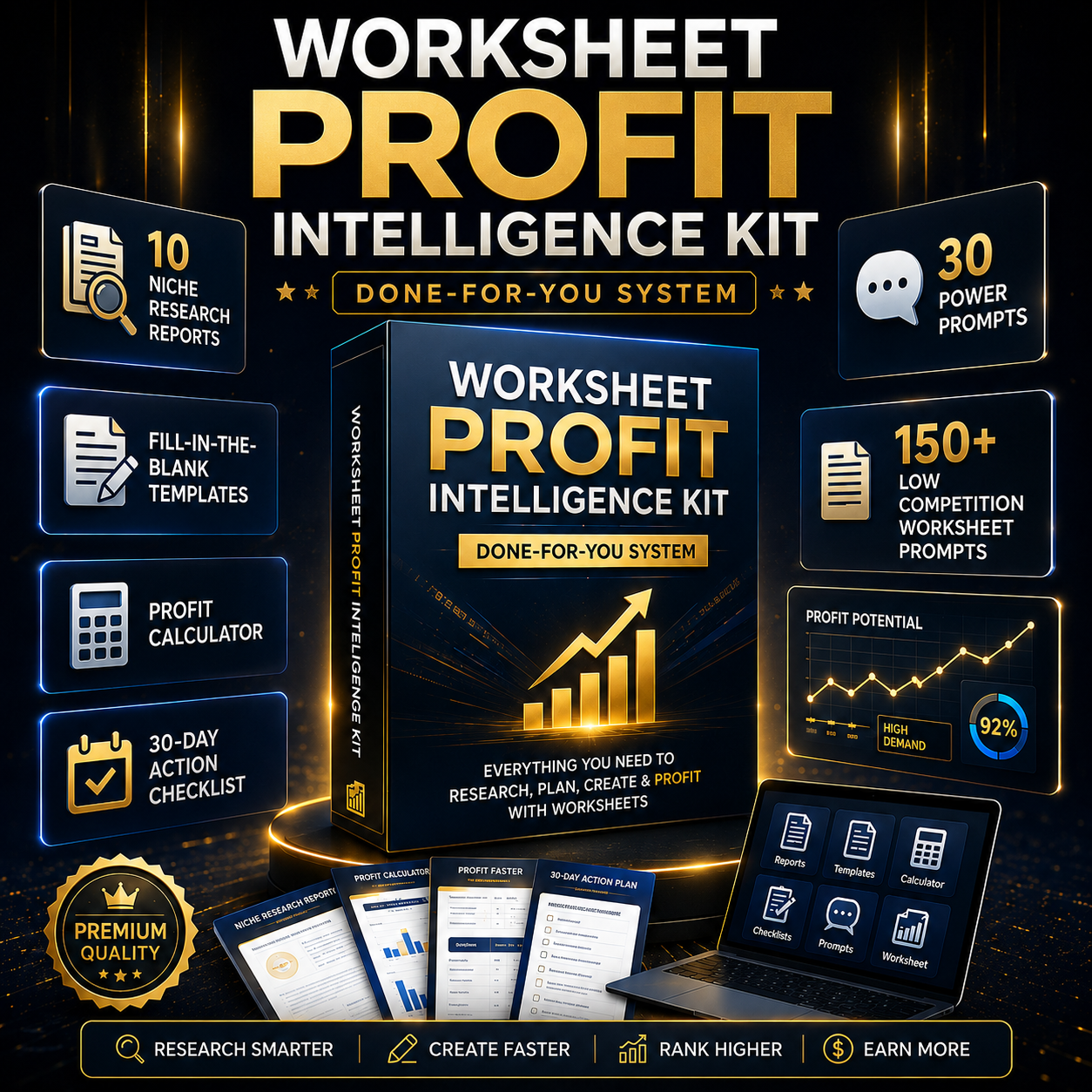 Worksheet Profit Intelligence Kit