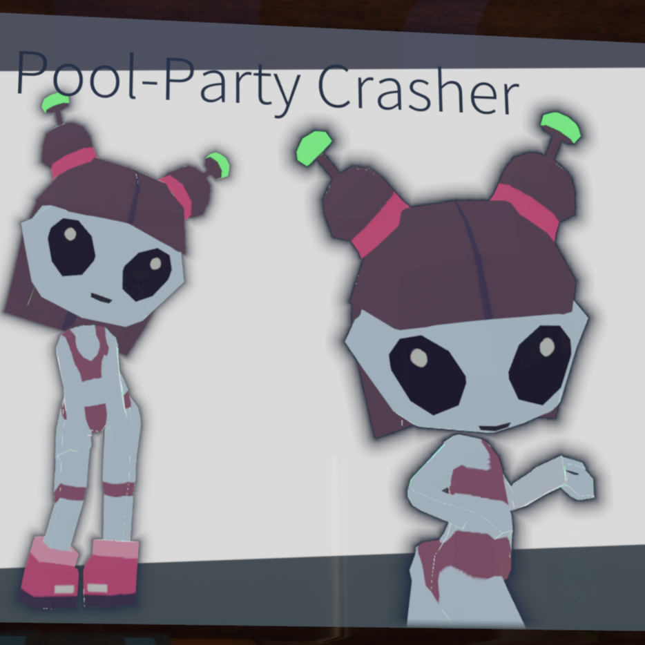 Pool-Party Crasher- PC/Quest VRChat Avatar (They're actually pleasantly Optimized!)
