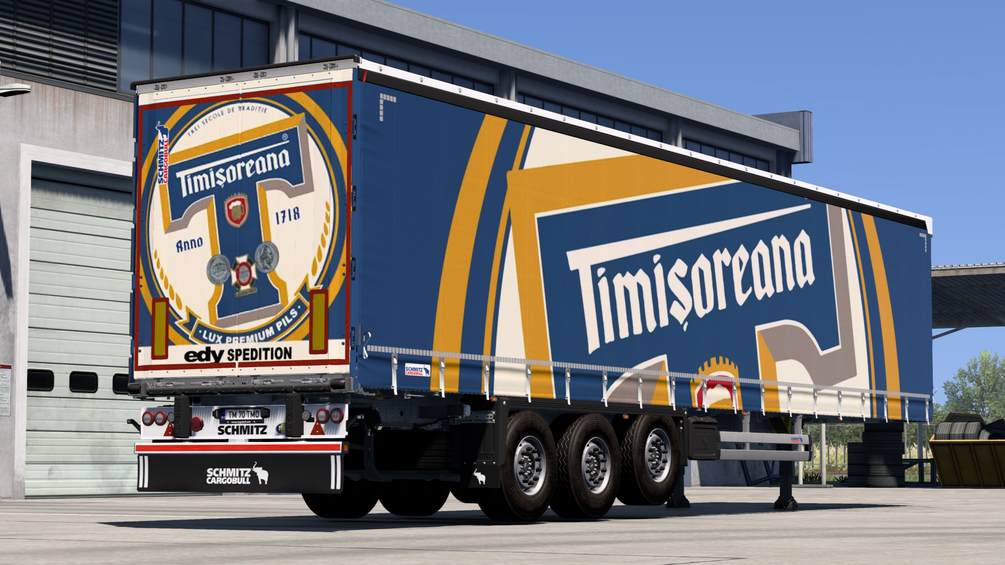 TIMISOREANA skin for Schmitz trailer dlc. ETS2 by ANGYALFOLDI