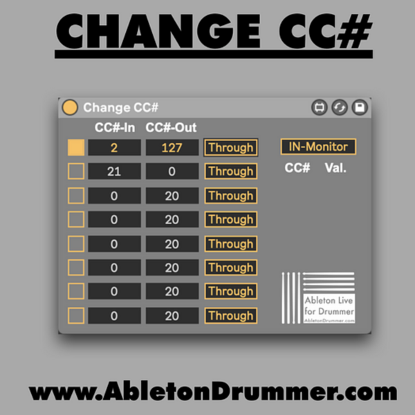 CHANGE CC# - Max for Live Device for Ableton Live