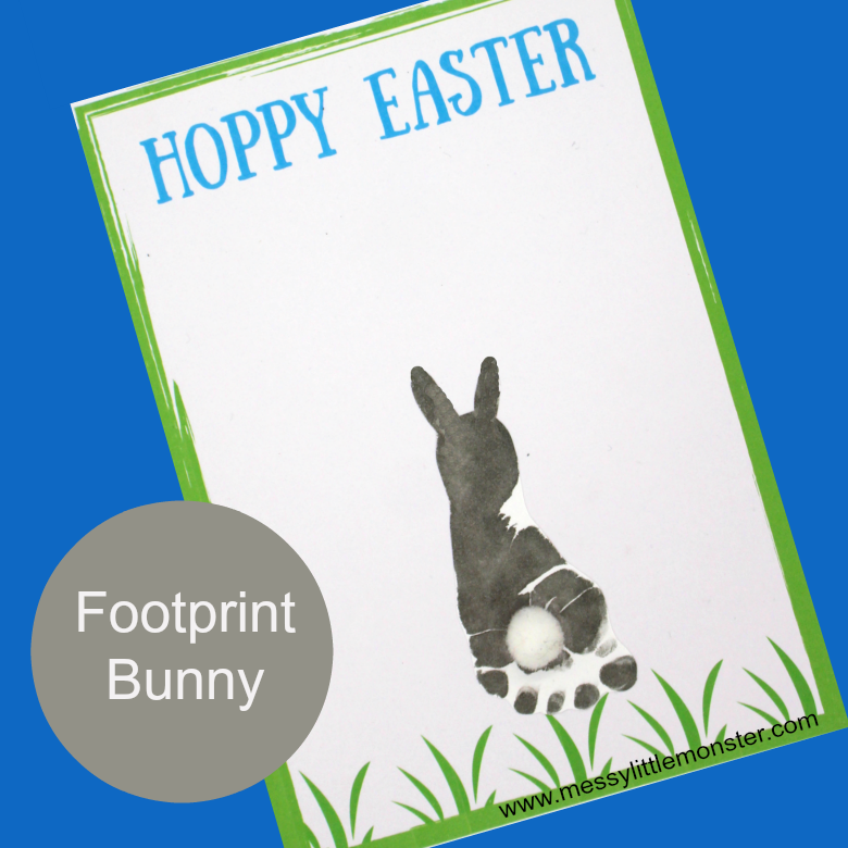 Baby's First Easter Footprints (Free Printable) - Fun Money Mom