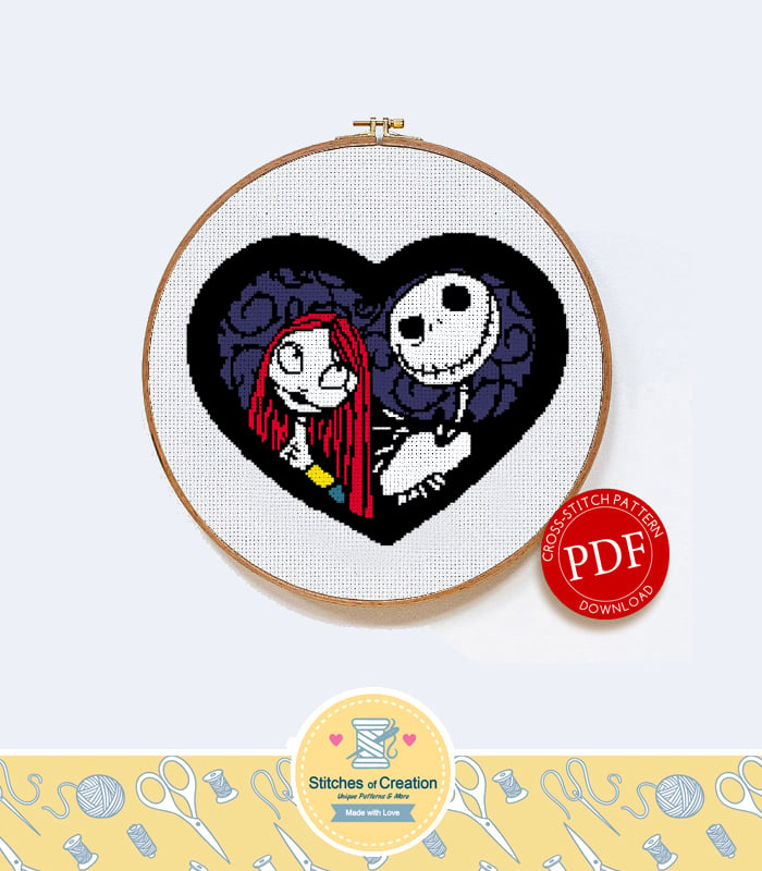  Nightmare Before Christmas Cross Stitch - Jack