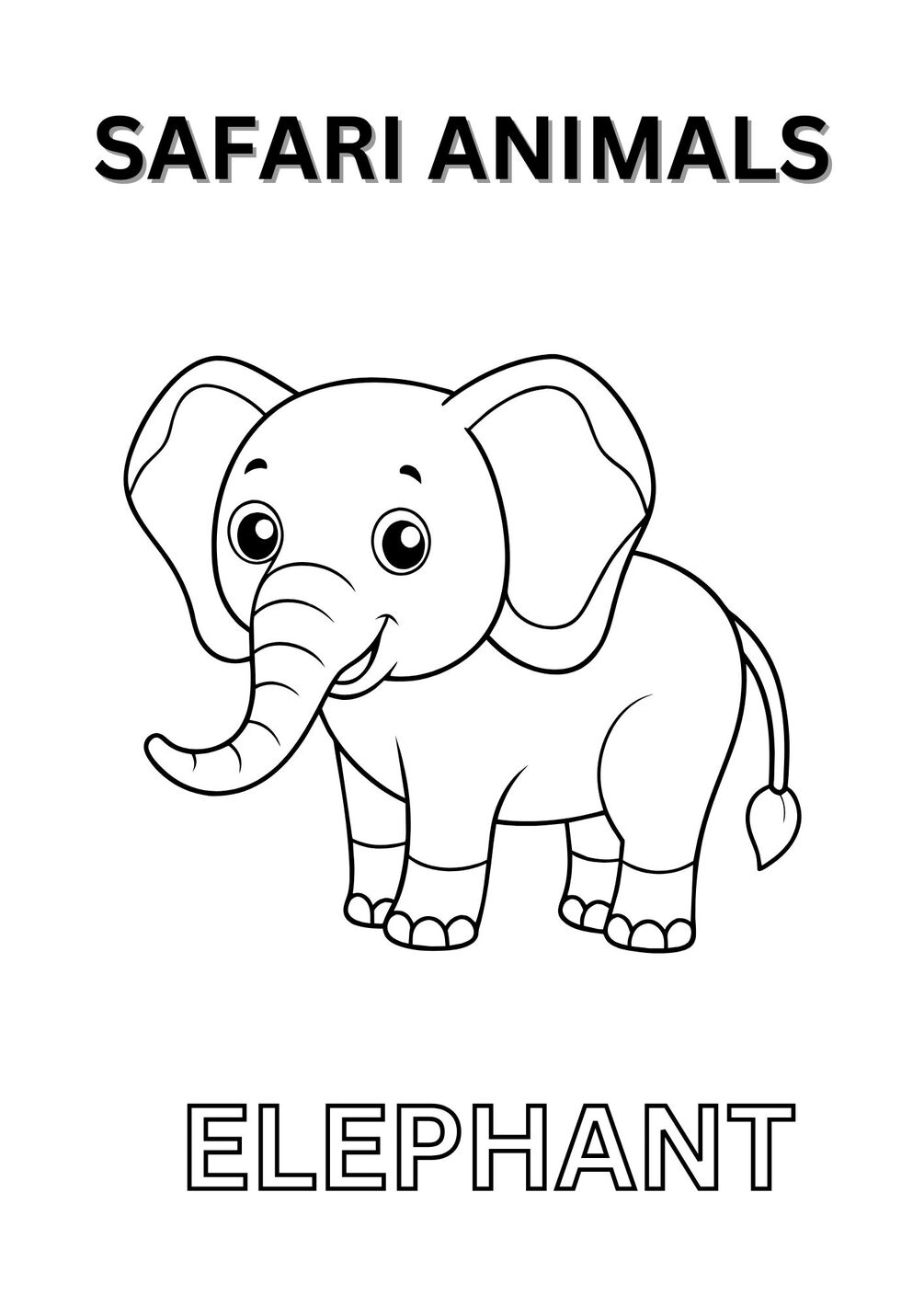 colouring-paper-elephant