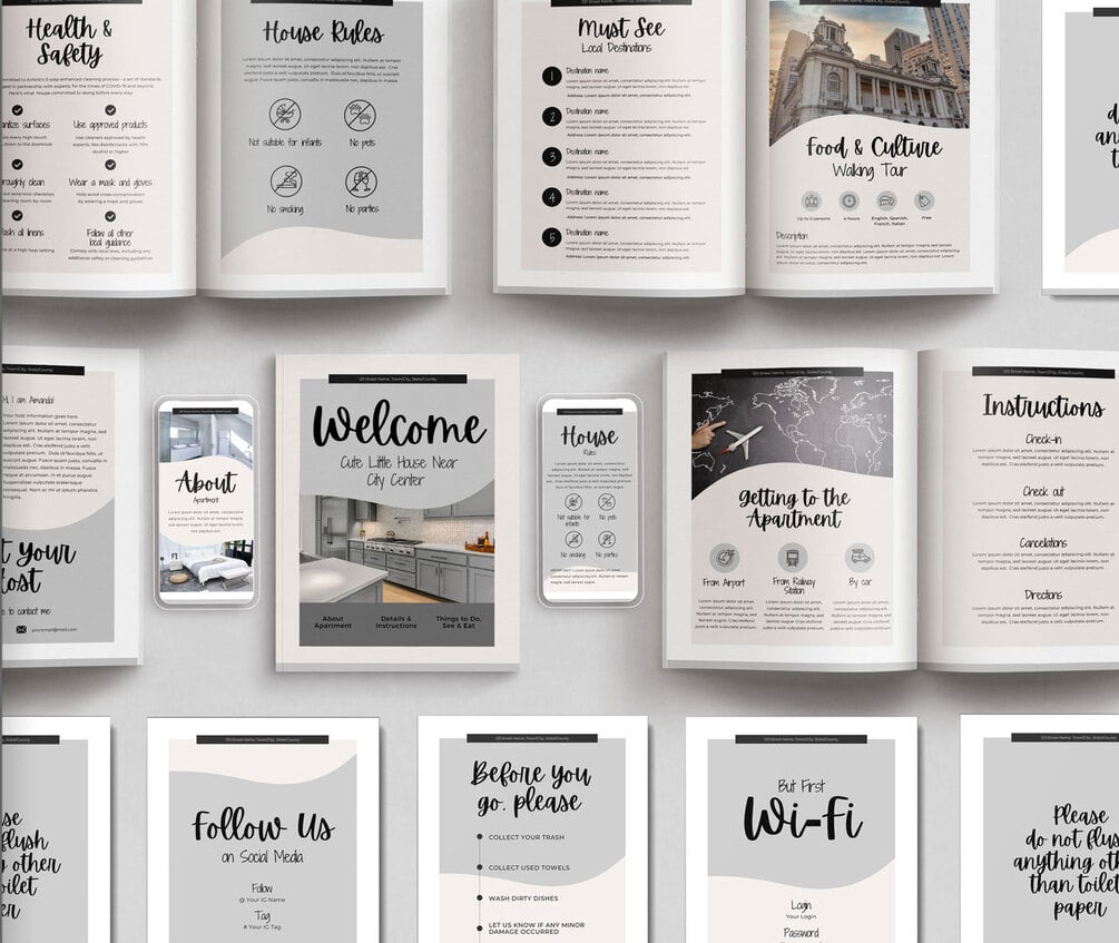 The Ultimate Airbnb Host Bundle Canva Template V