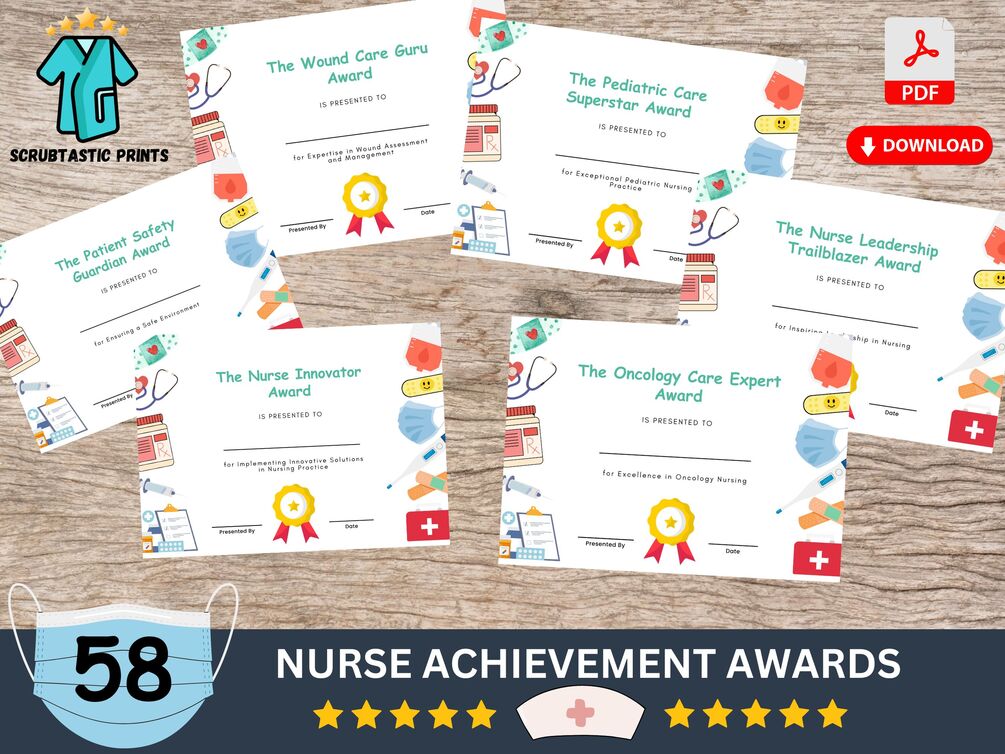 58 Nurse Achievement Awards Nurse Gifts Memorable Way to Celebrate