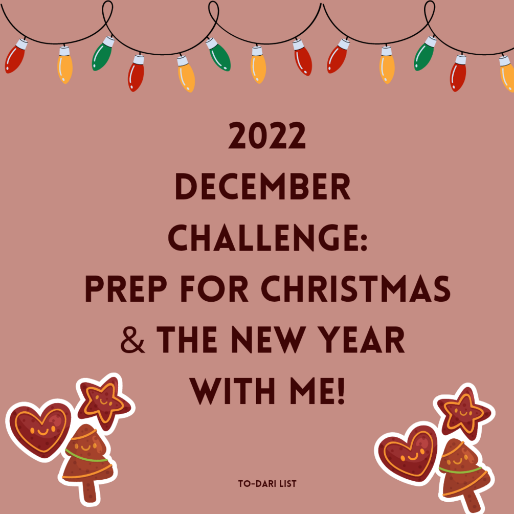 FREE December Challenge Prep for Christmas&2023!