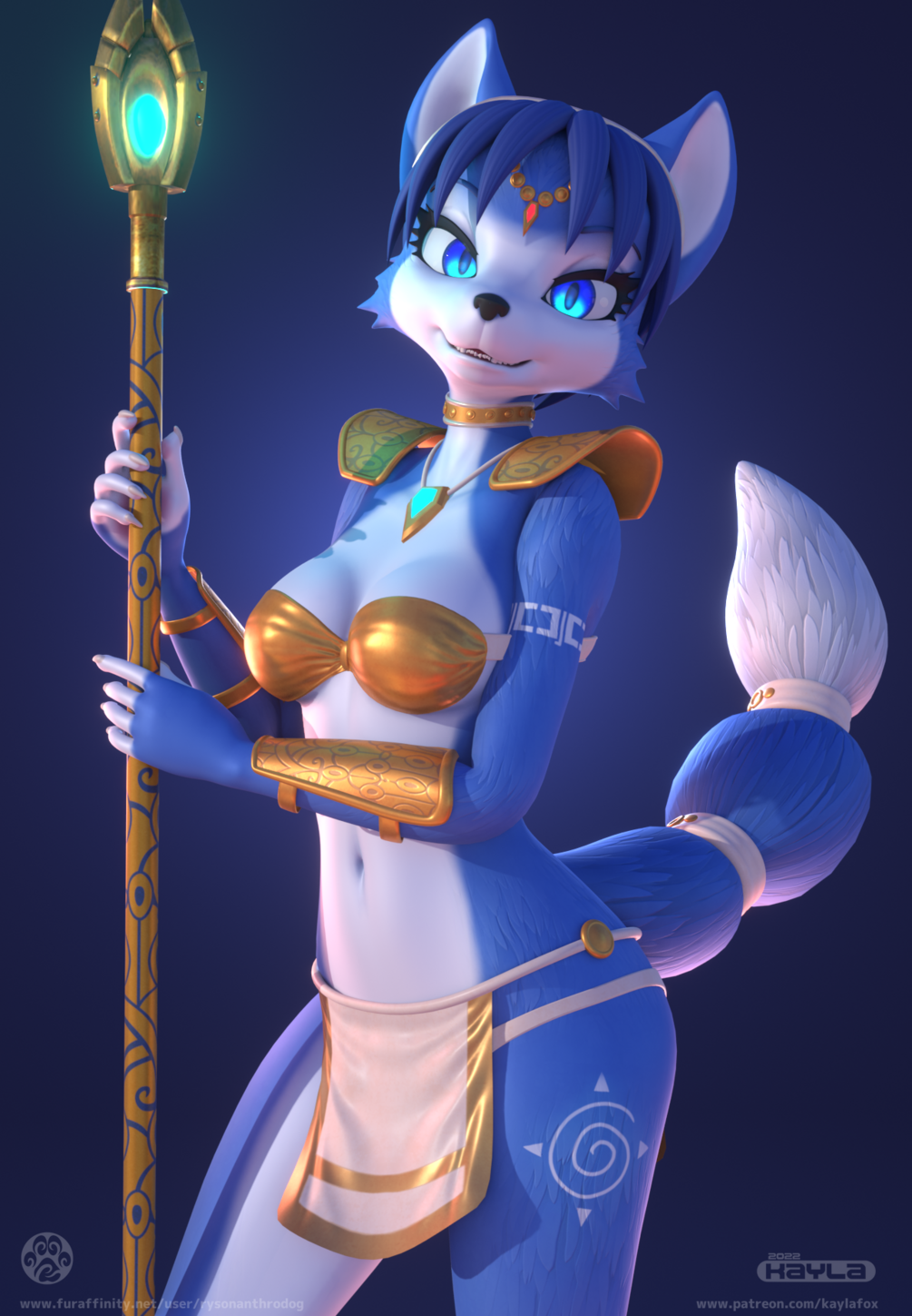 Krystal Fox Blender File 9387