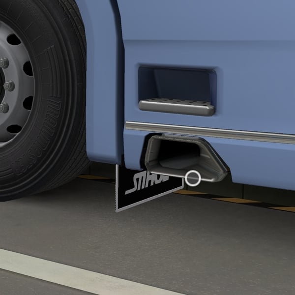 ˇ [fendmu tuning part] Scania NG front fender mudflaps by WC007 D3SIGN