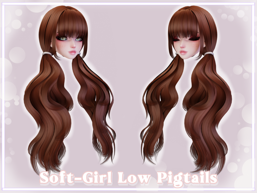 Soft Girl Low Pigtails Vrchat Hair Asset   Xkoij2qz1scz2ax1po08bg2g1mdu