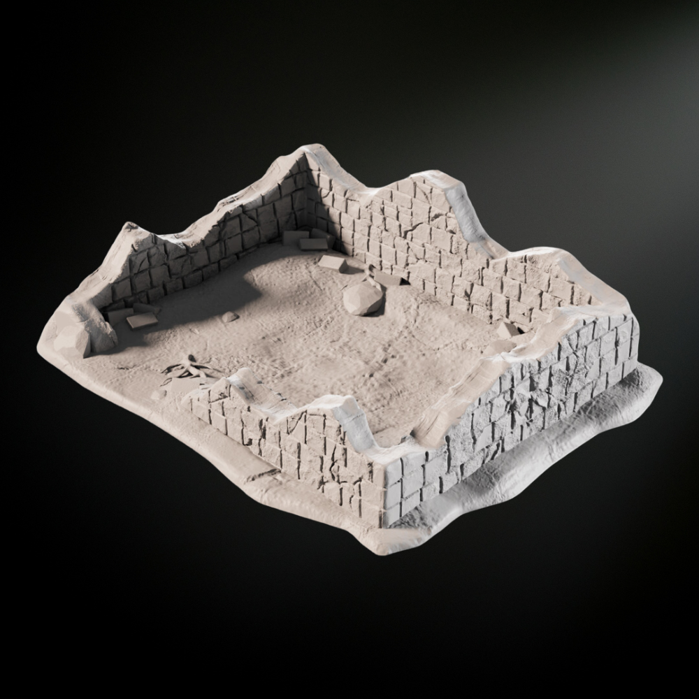 Building Ruins I – STL File for Wargaming Terrain, Fantasy Scenery ...
