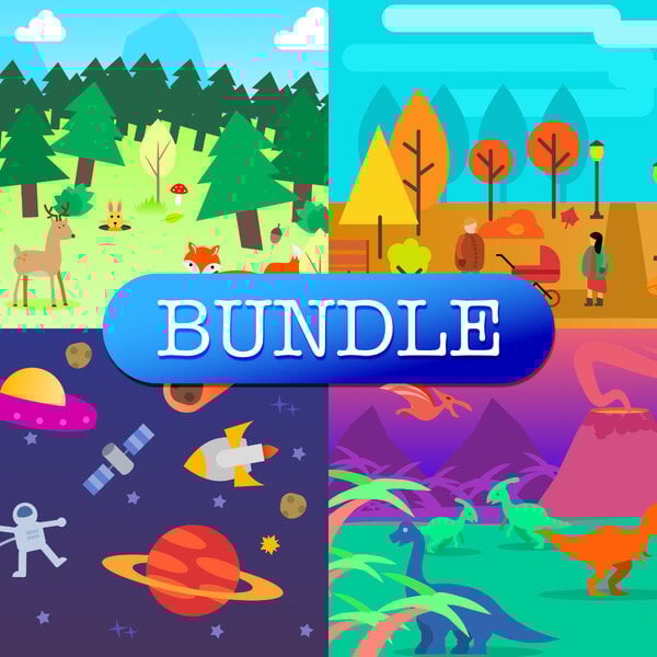 225 Vector Clip Arts Affinity Designer Assets Bundle