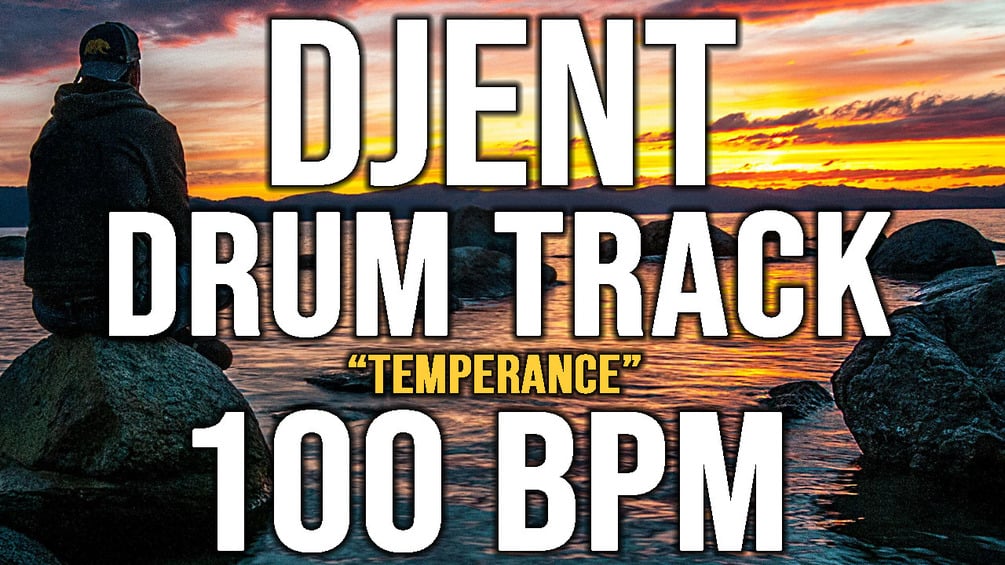 Djent / Prog Metal Drum Track 100 bpm "TEMPERANCE" / STEMS / WAV