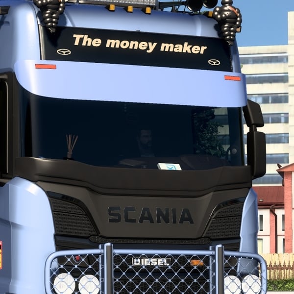[sun visor tuning part] Scania NG Moens sunshield by WC007 D3SIGN