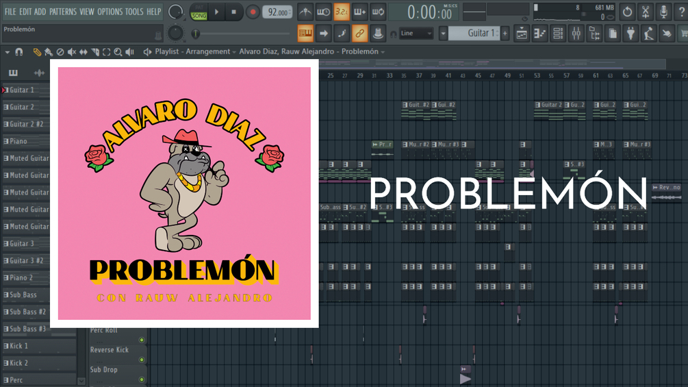 Alvaro Diaz, Rauw Alejandro Problemón (FL Studio 20 Instrumental Remake)