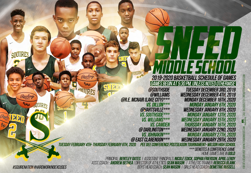 Sneed Boys Calendar (PSD)