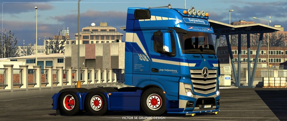 Jaap Swijnenburg Mercedes Actros MP4 Skin by VictorSE Graphic Design