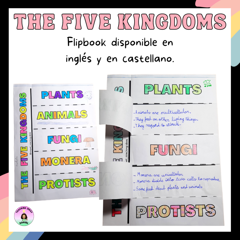 Flipbook: the five kingdoms (INGLÉS Y ESPAÑOL)