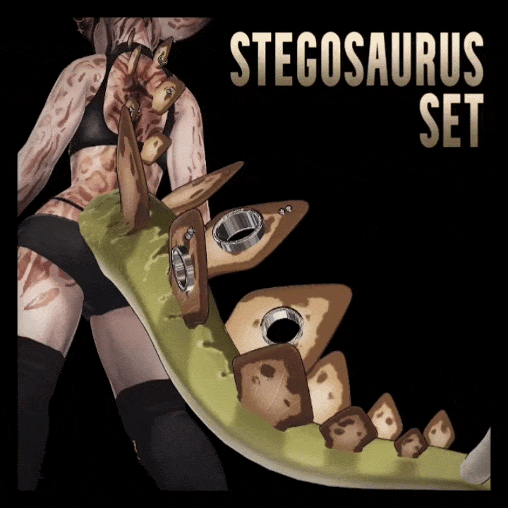 Stegosaurus Set - VRChat Accessories
