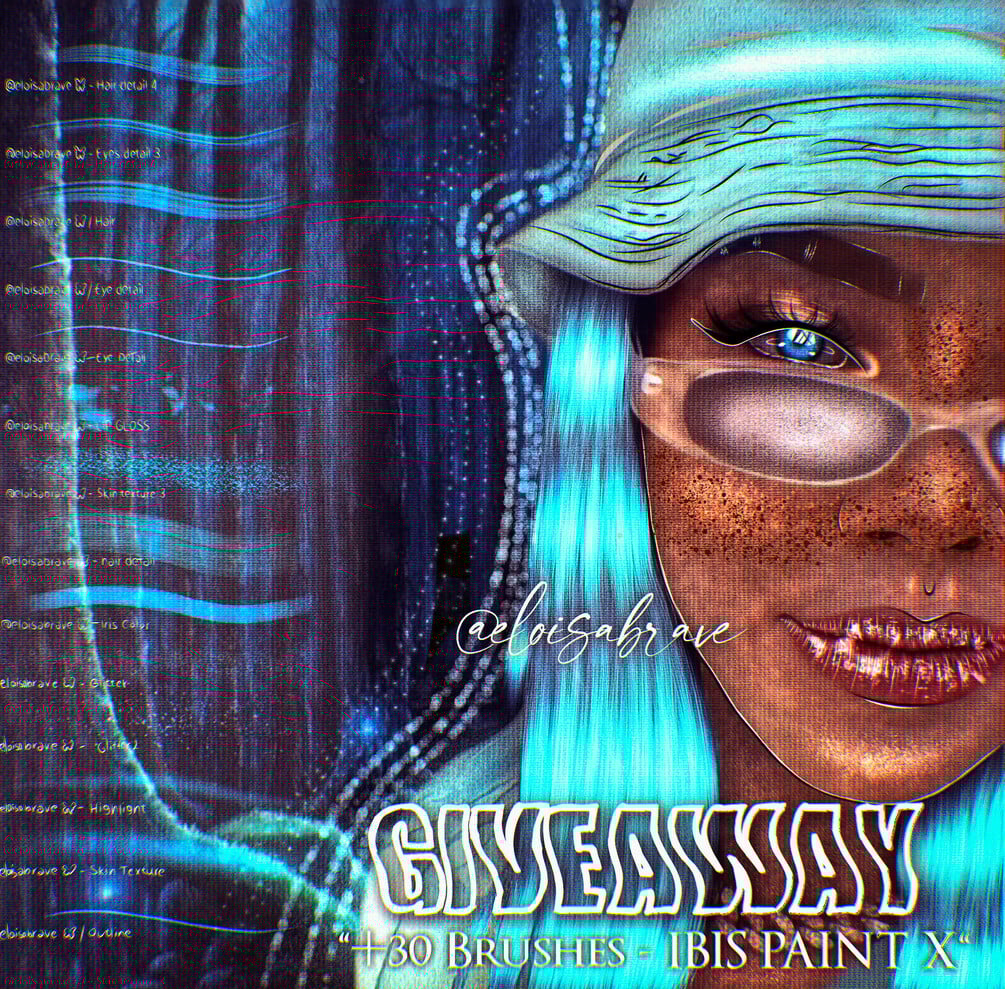 [𝐄𝐋𝐎𝐈𝐒𝐀𝐁𝐑𝐀𝐕𝐄] Brushes (Ibis Paint X) 🦋💗