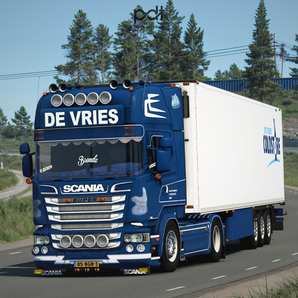 Scania R580 + Trailer "DE VRIES" by PlatinumDesignTruck