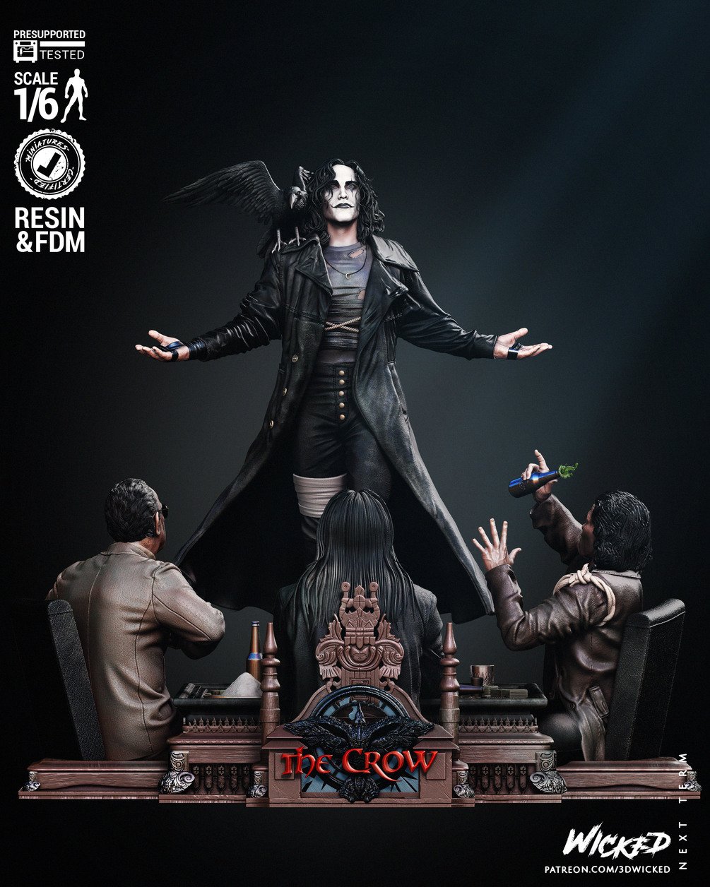 Wicked Movies The Crow Diorama: Tested and ready for 3D printing