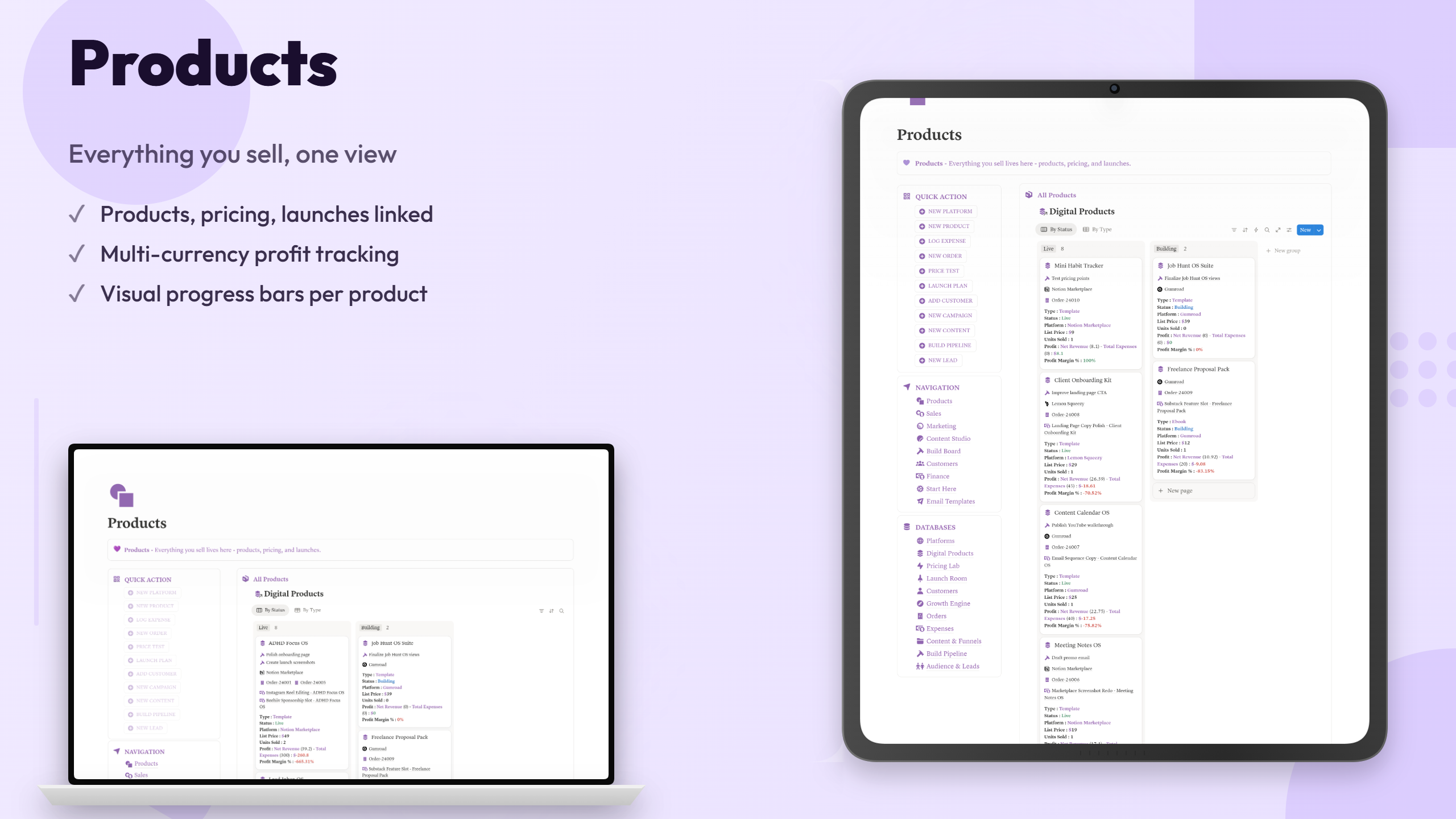 Digital Product Business OS - For Solo Creators - view 3