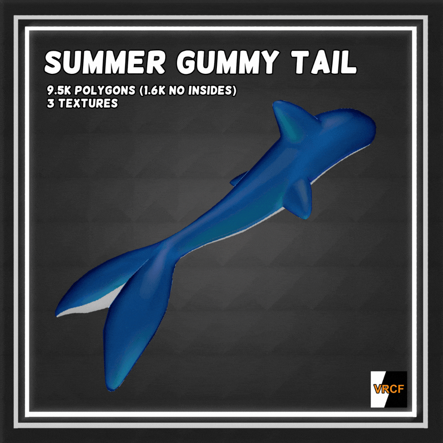 Summer Gummy Shark Tail - VRChat Asset