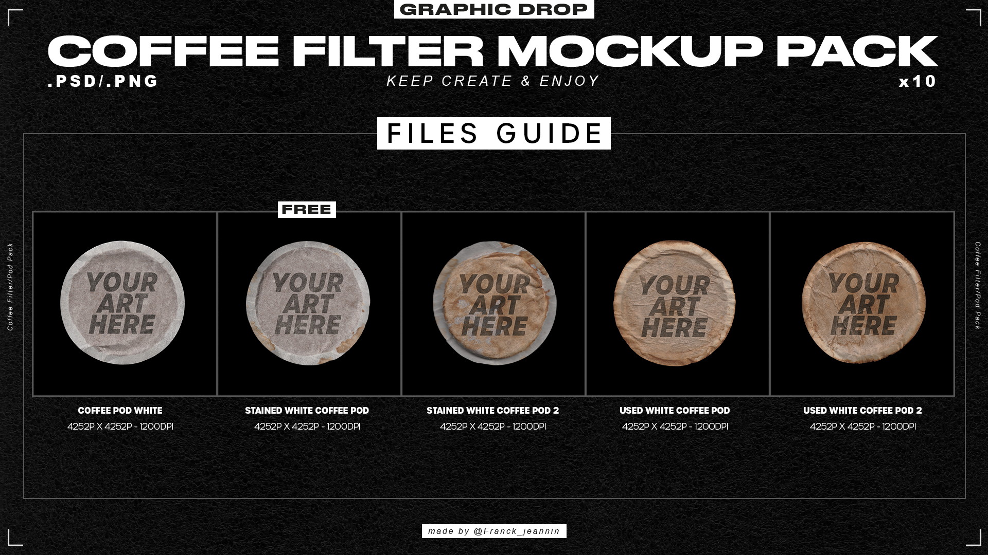 Coffe Filters & Pods Mockup Pack