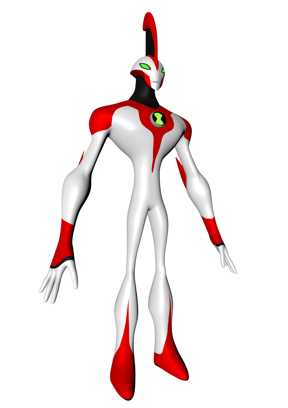 ben 10 alien force 3D model rigged