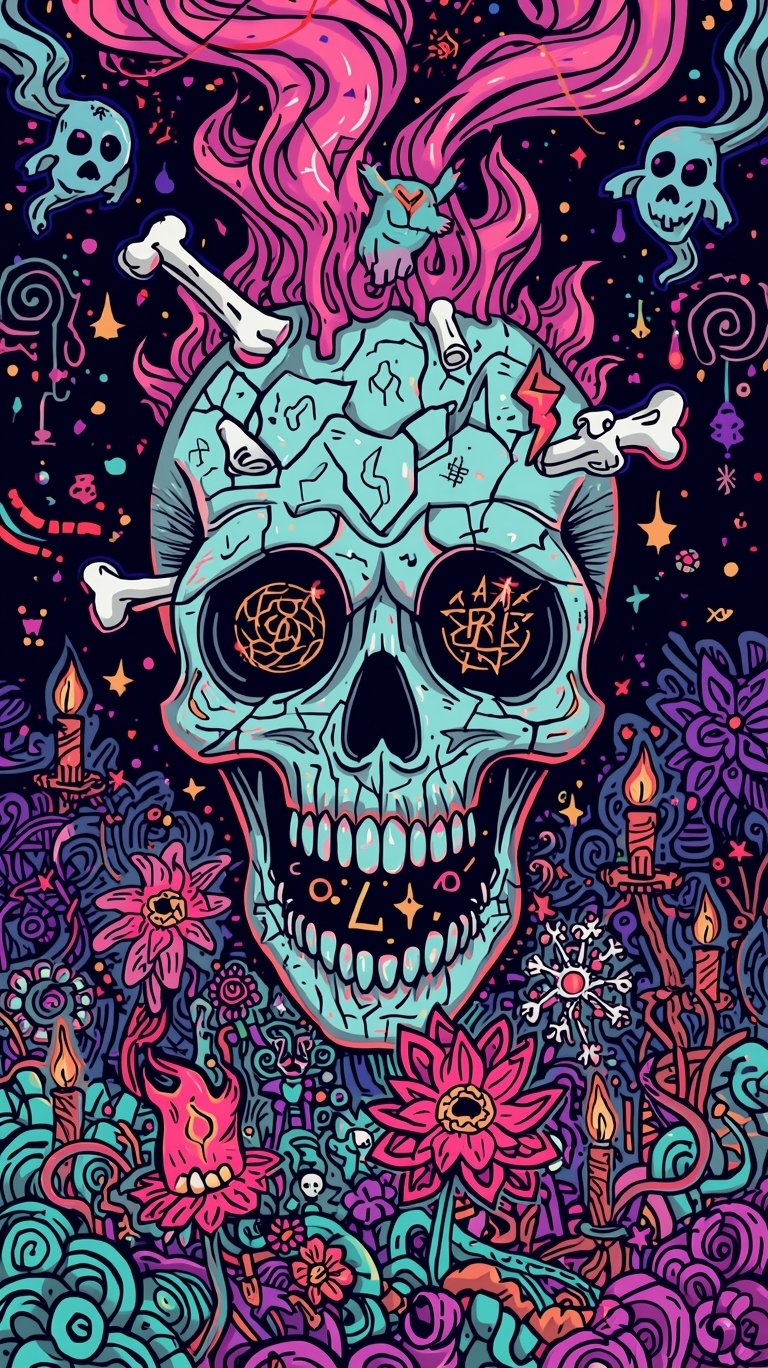 Surreal Psychedelic Doodle Illustrations