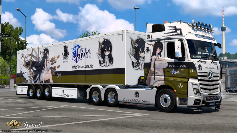 [ETS2] HMS Indomitable | Azur Lane [Combo Skinpack] by Syahrul Itasha Truckstyling 痛トラック