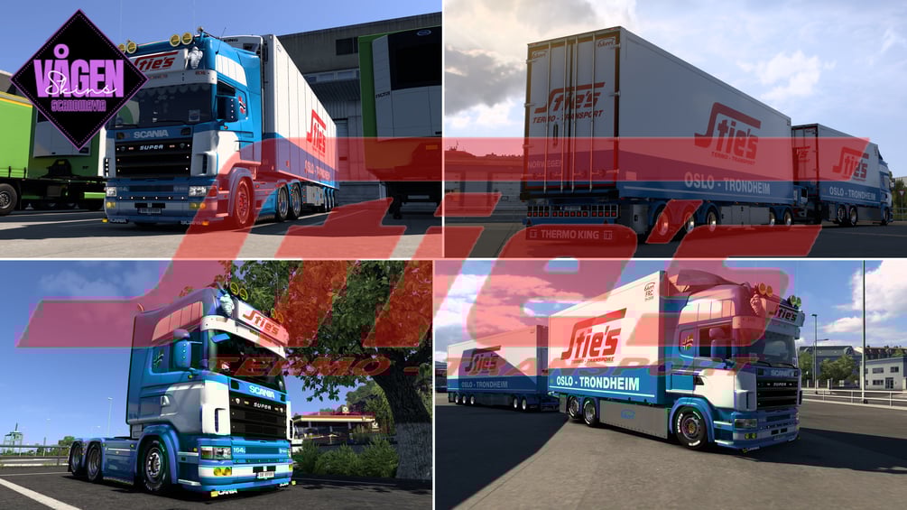 Sties Transport Scania RJL R4 + Rigid & Ekeri by Vågen Skins