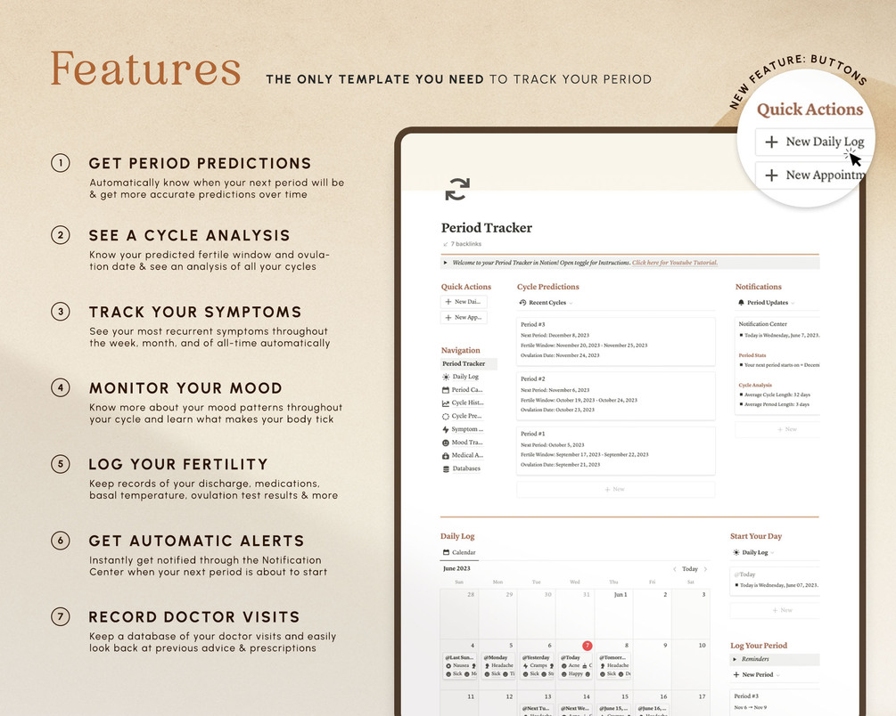 Period Tracker Notion Template