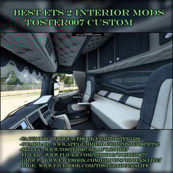 Interior Scania 4 Series by RJL Geers Brothers ETS 2 #1 by Toster007