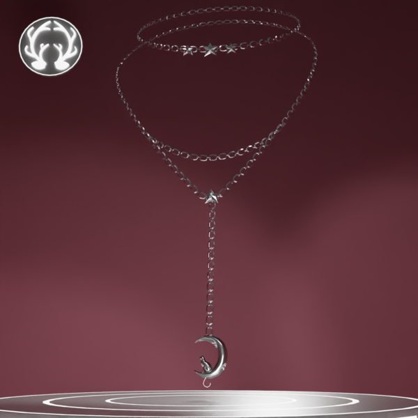 Cat Moon Layered Necklace🐈🌙