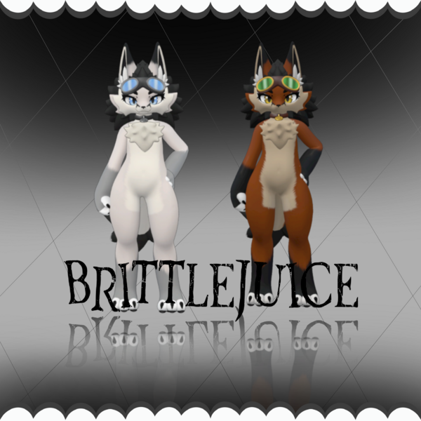 Red & Arctic Fox | Chibi Novabeast | Re - Texture ONLY