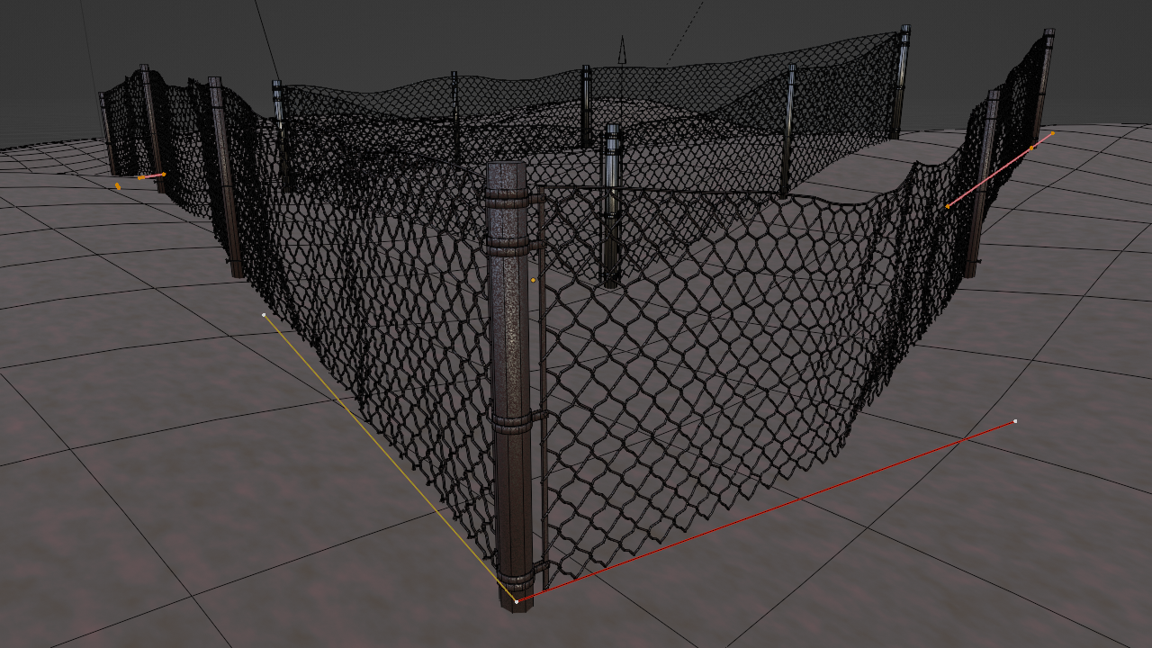 Curve to Chain-Link Fence
