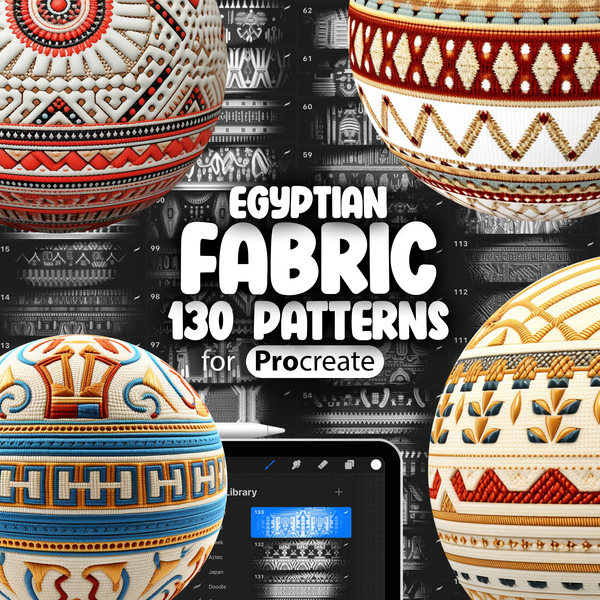 130 Procreate Egypt Patterns Collection by ProCreativeBreeze