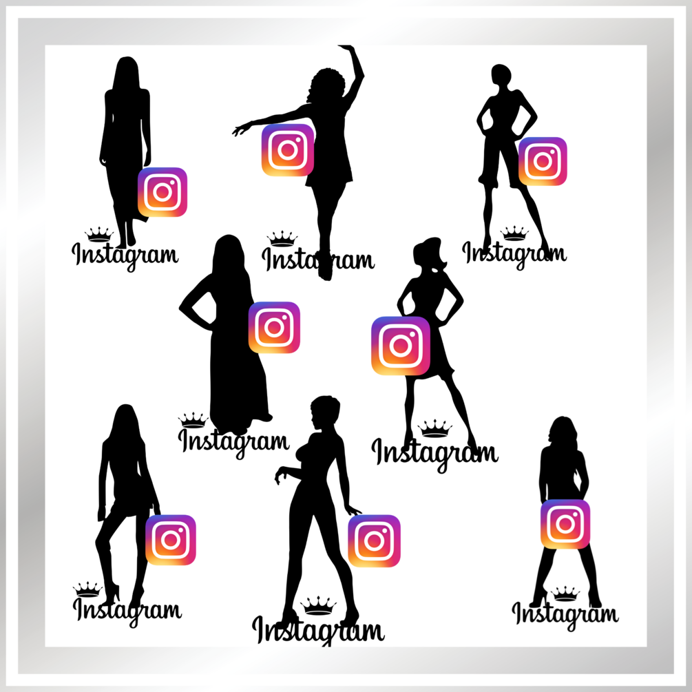 Instagram Queen SVG, Social Media Queen svg png, Girl SVG, svg for