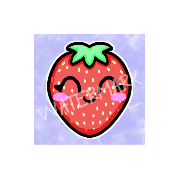Strawberry Emoji Bundle of 3