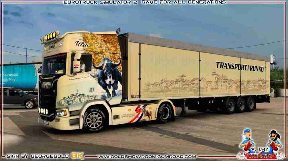ETS 2 Skin Combo Scania S NG Runko Transporti by GOLDSHOWROOM