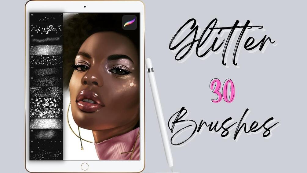 Procreate Glitter Shimmer Brushes Set