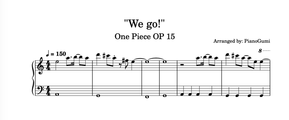 One Piece, Opening 15 - We go!