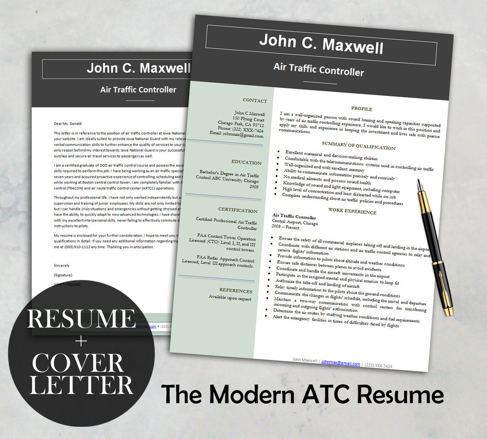 The Modern ATC Resume Template - Y1nkafvycgfw67mvhmf45gicsmhq